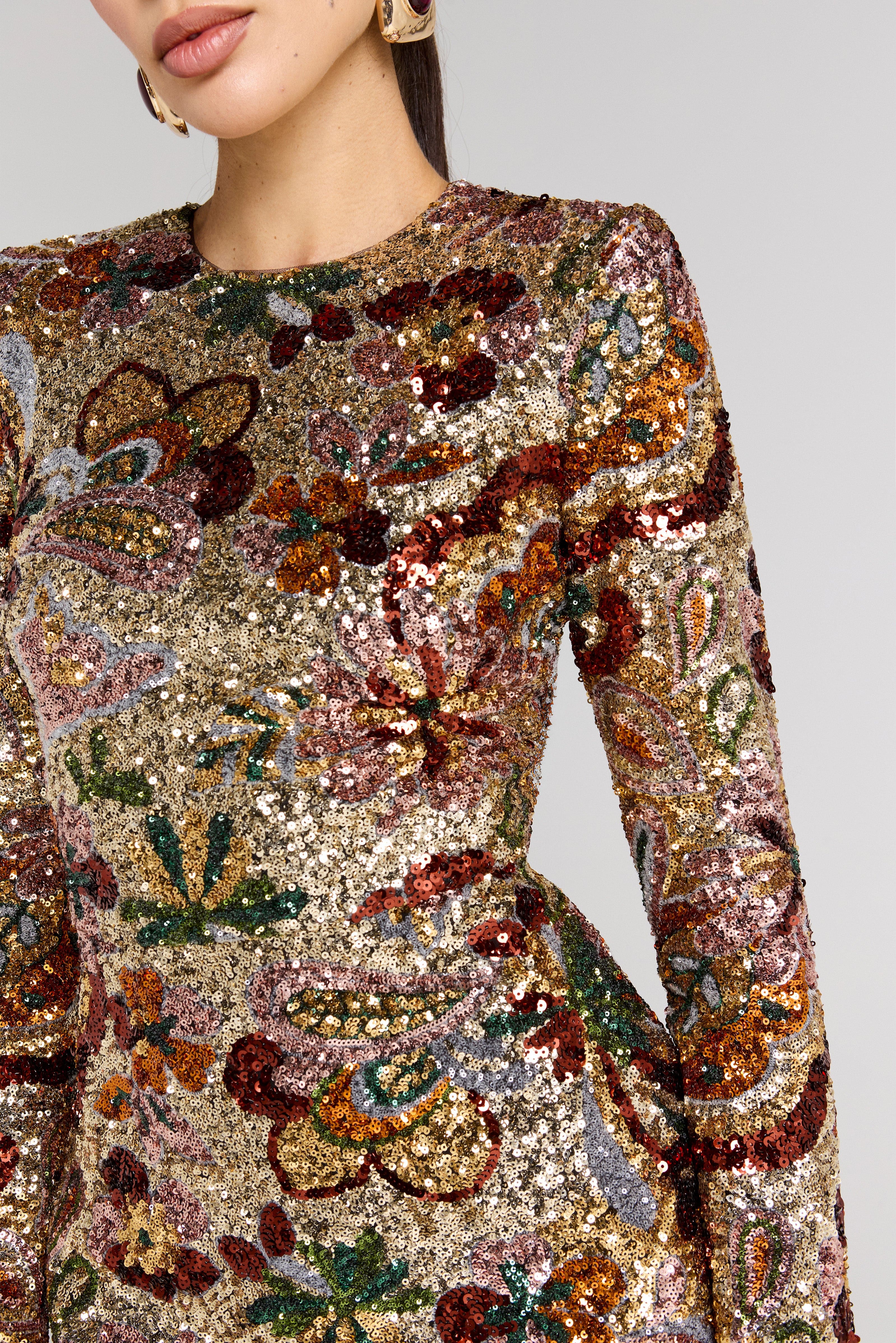 Camille Gold Dress - Image 5