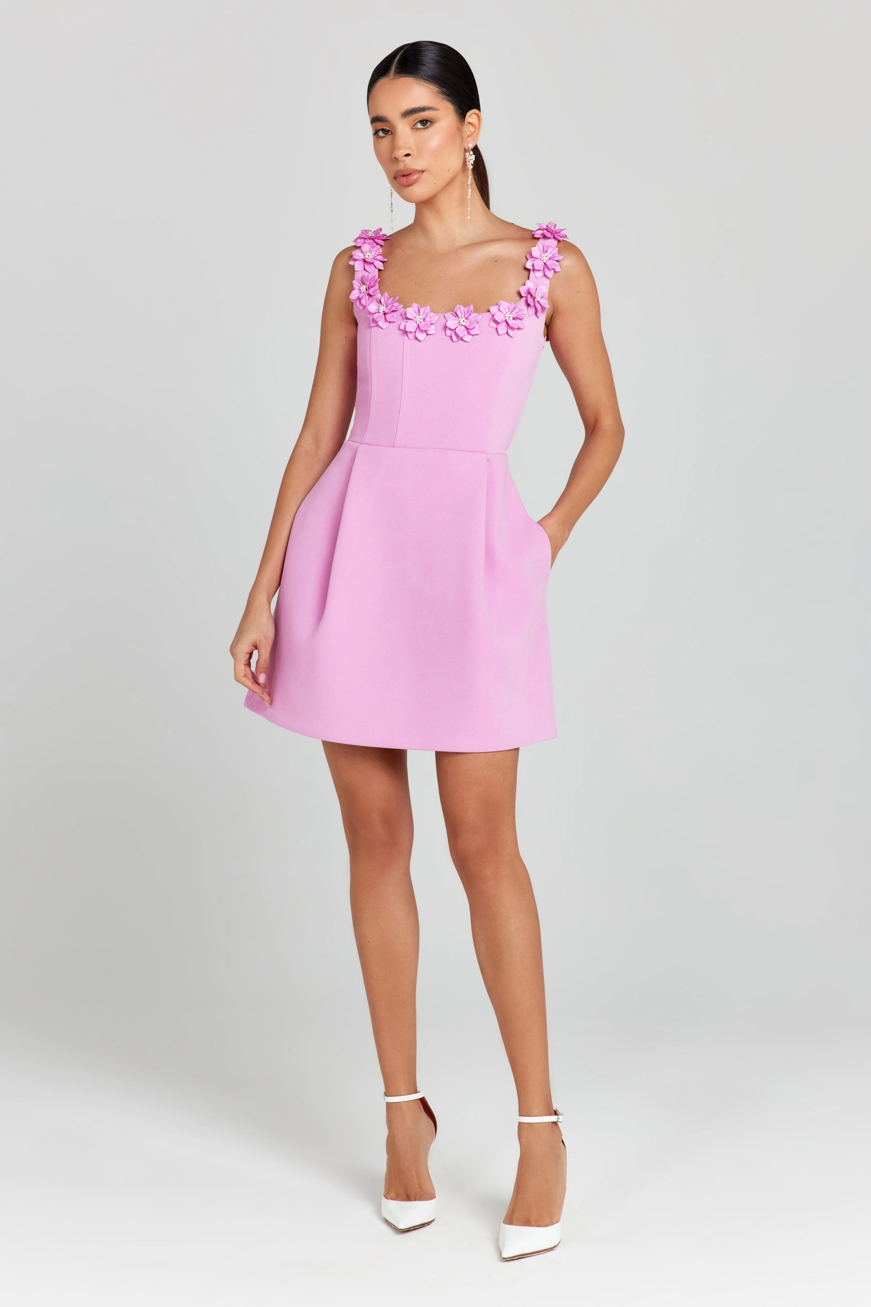 Cindy Pink Dress - Image 3