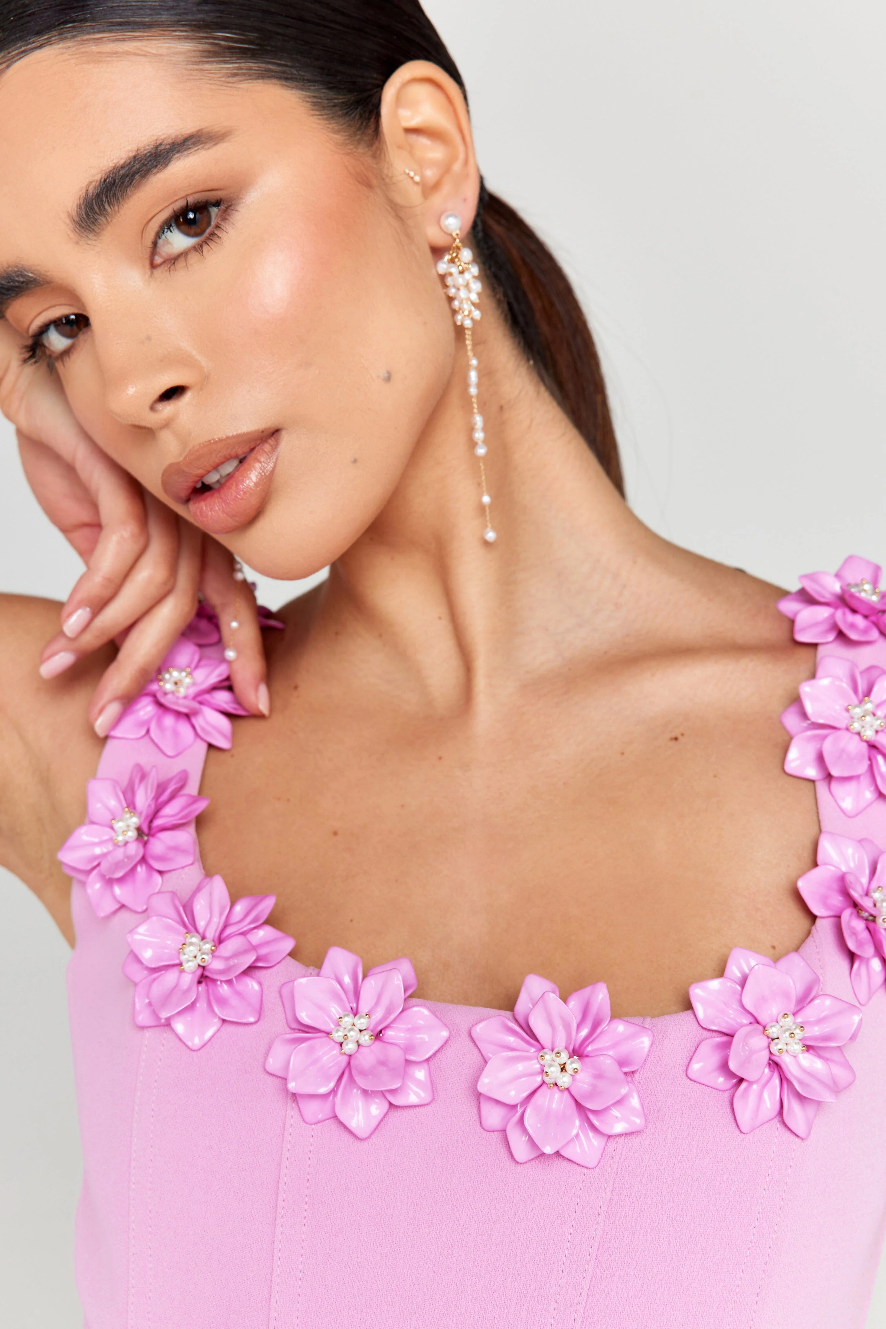 Cindy Pink Dress - Image 6