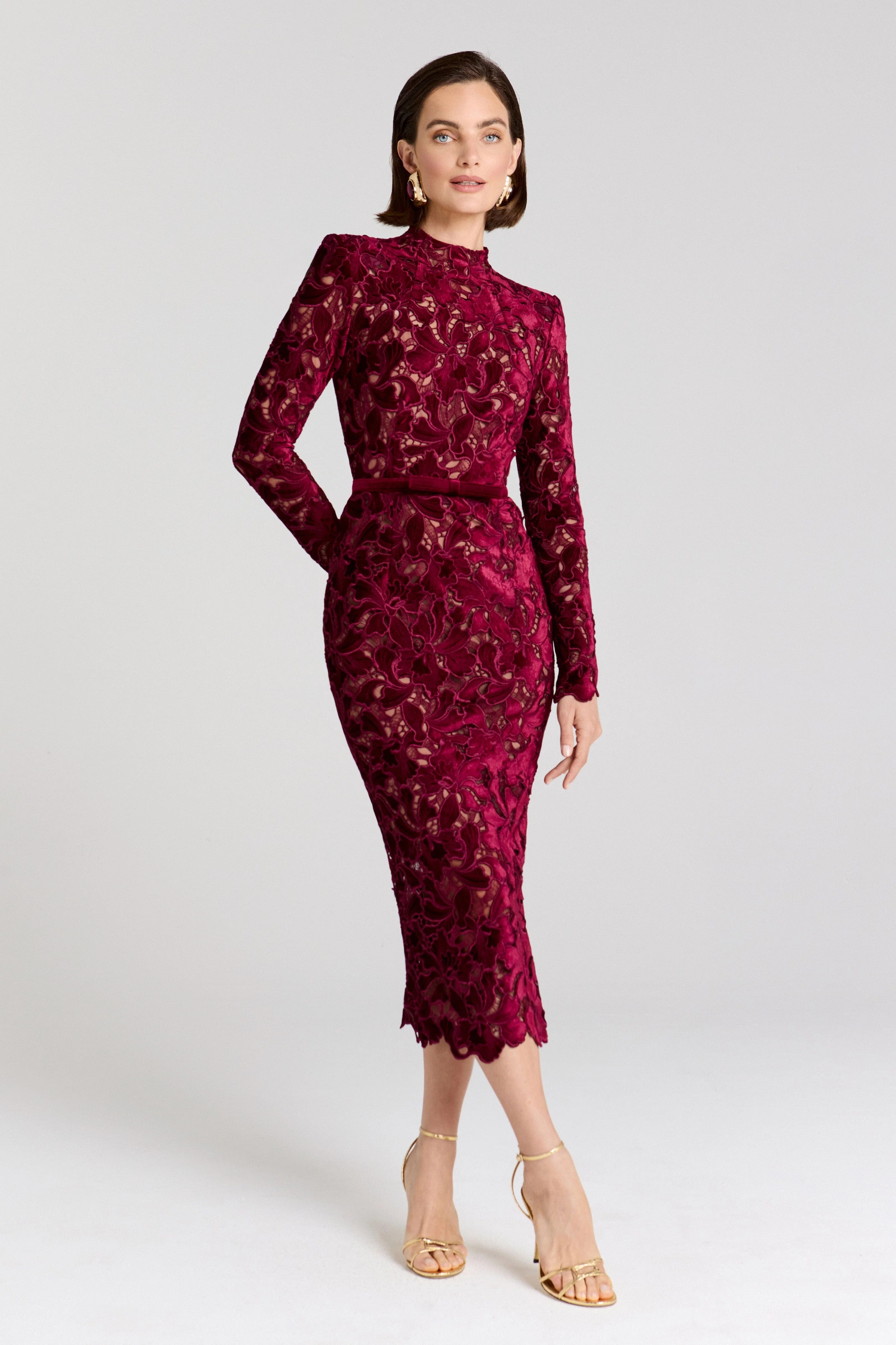 Diane Burgundy Dress - Image 2