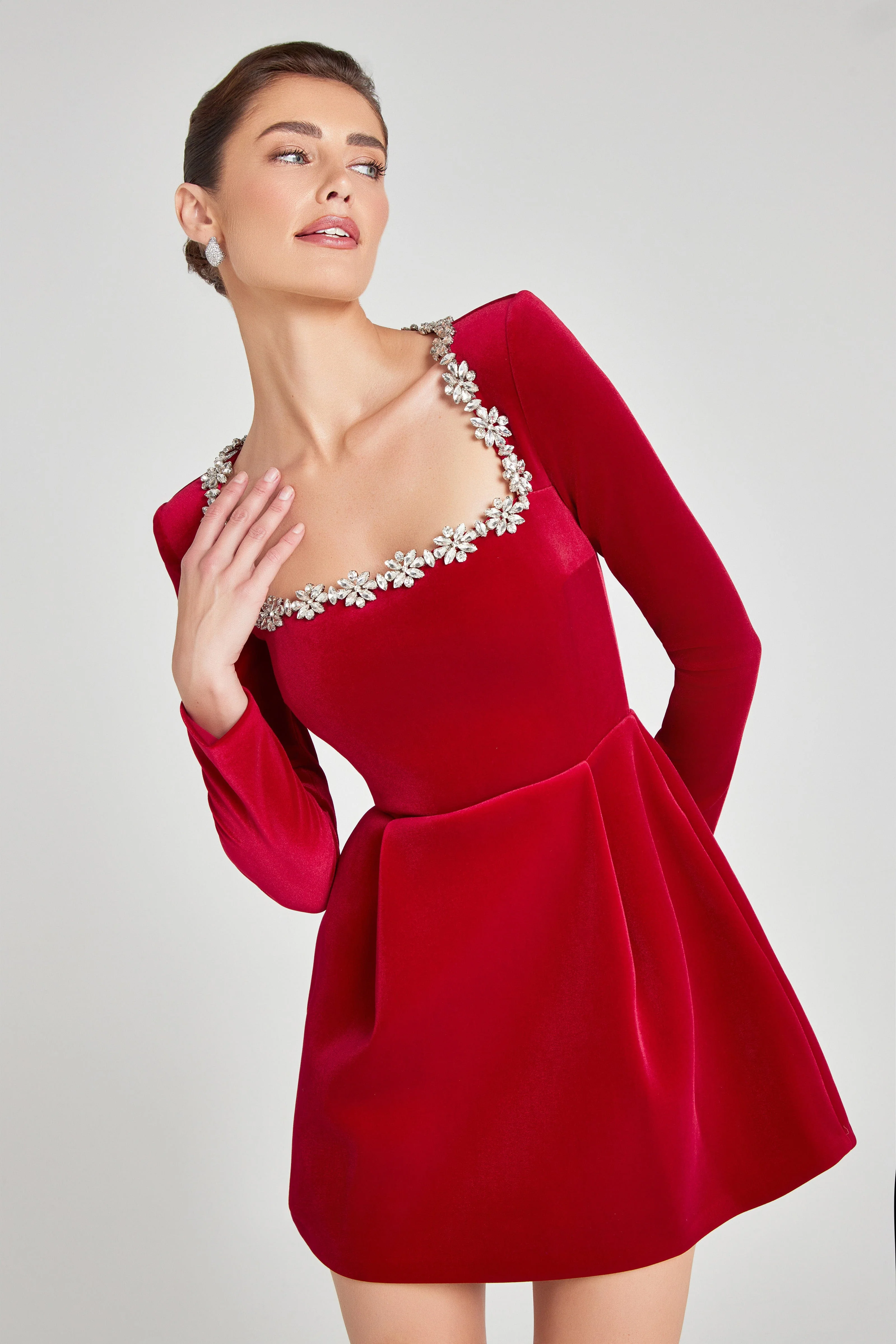 Kimberly Red Dress - Image 6