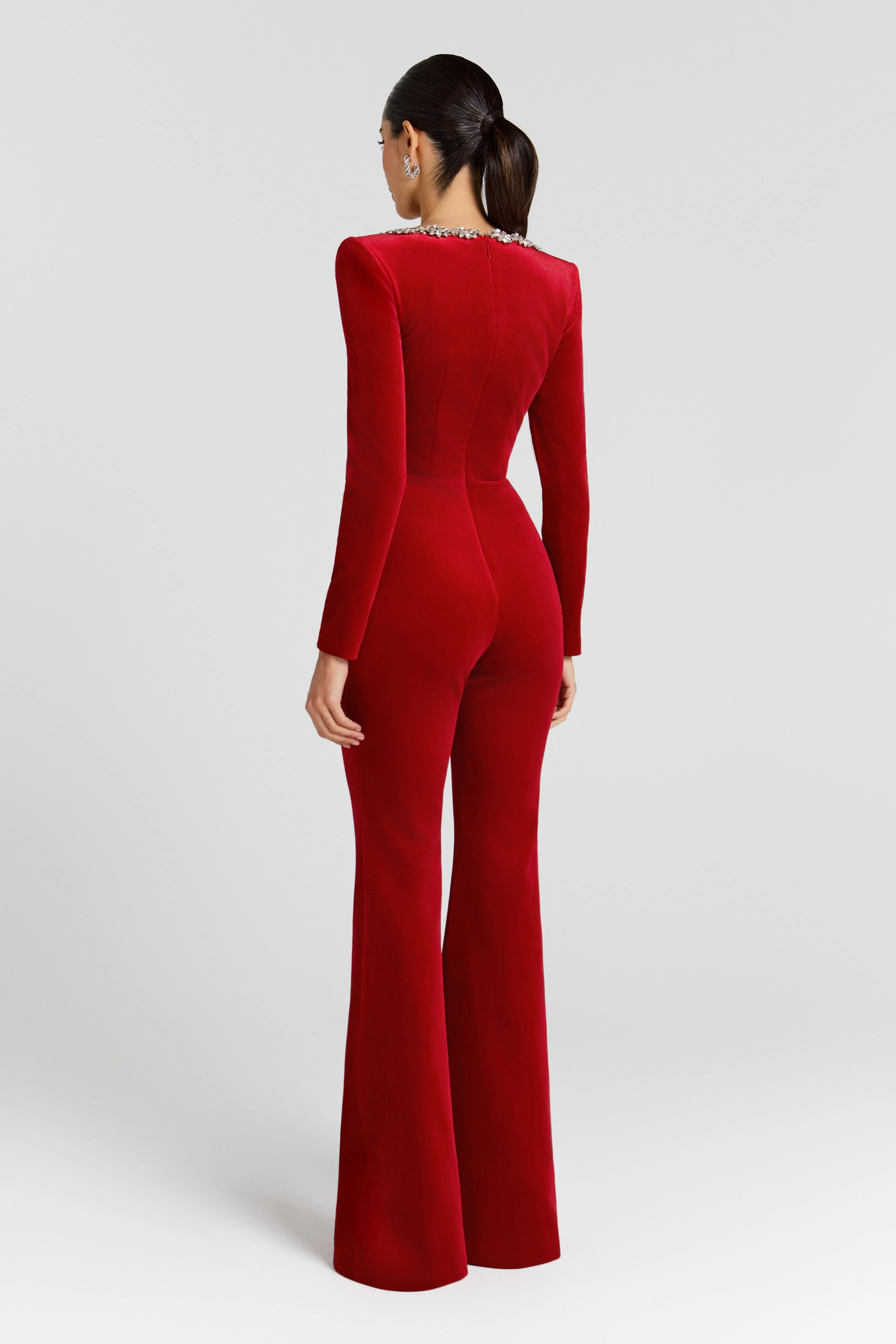 Kimberly Red Jumpsuit - Image 3