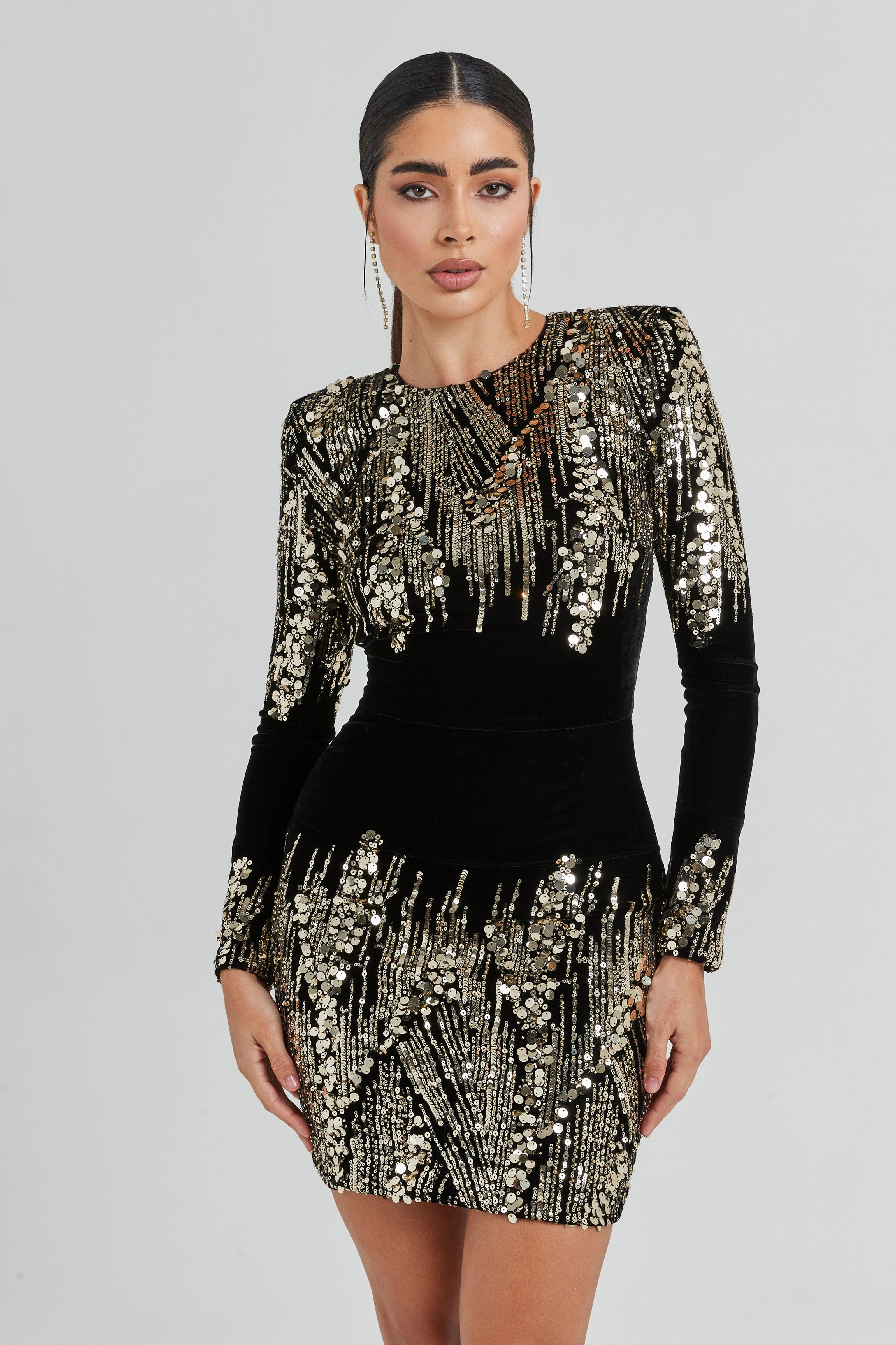 Kyra Black Dress - Image 5