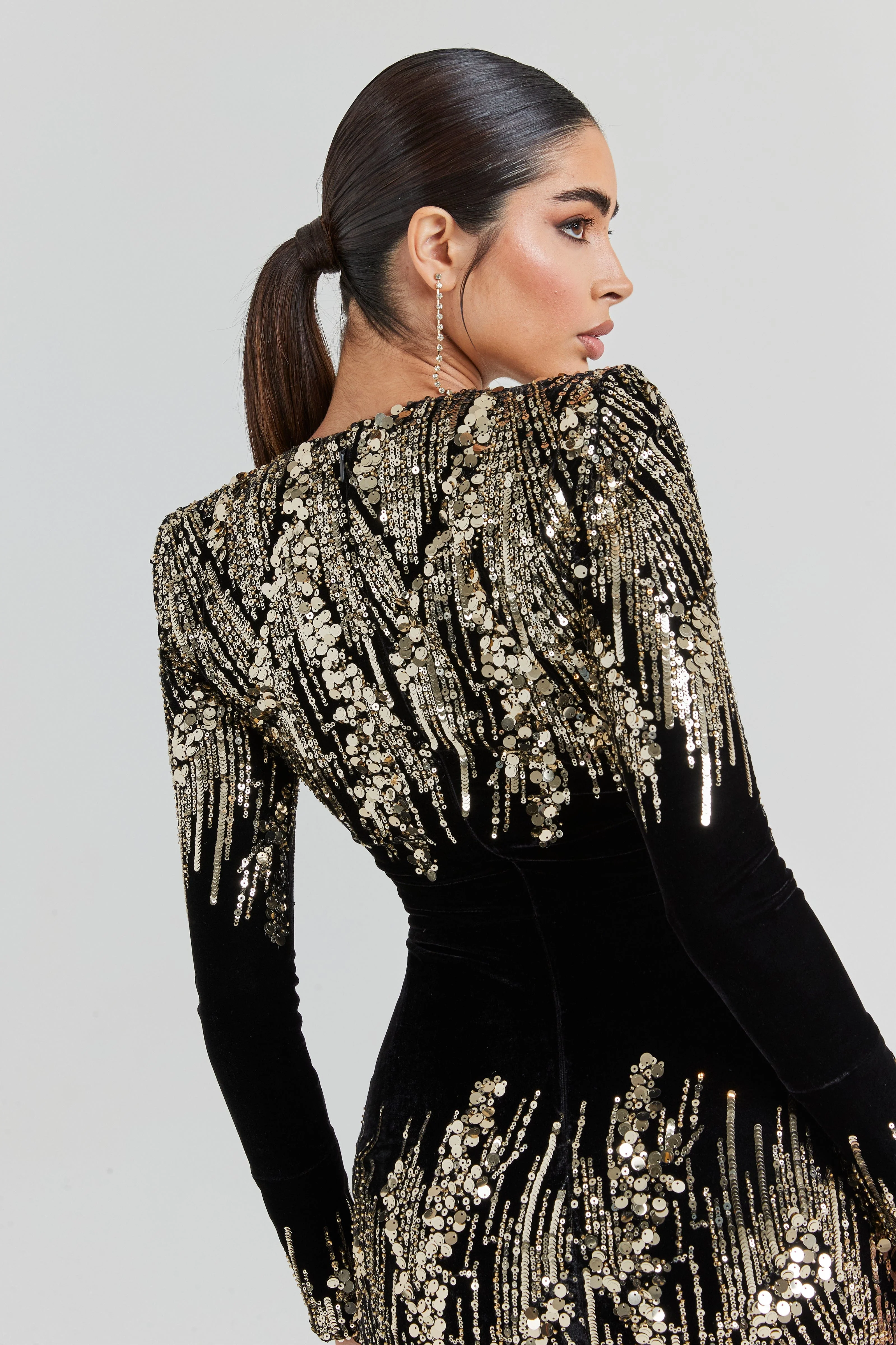 Kyra Black Dress - Image 6