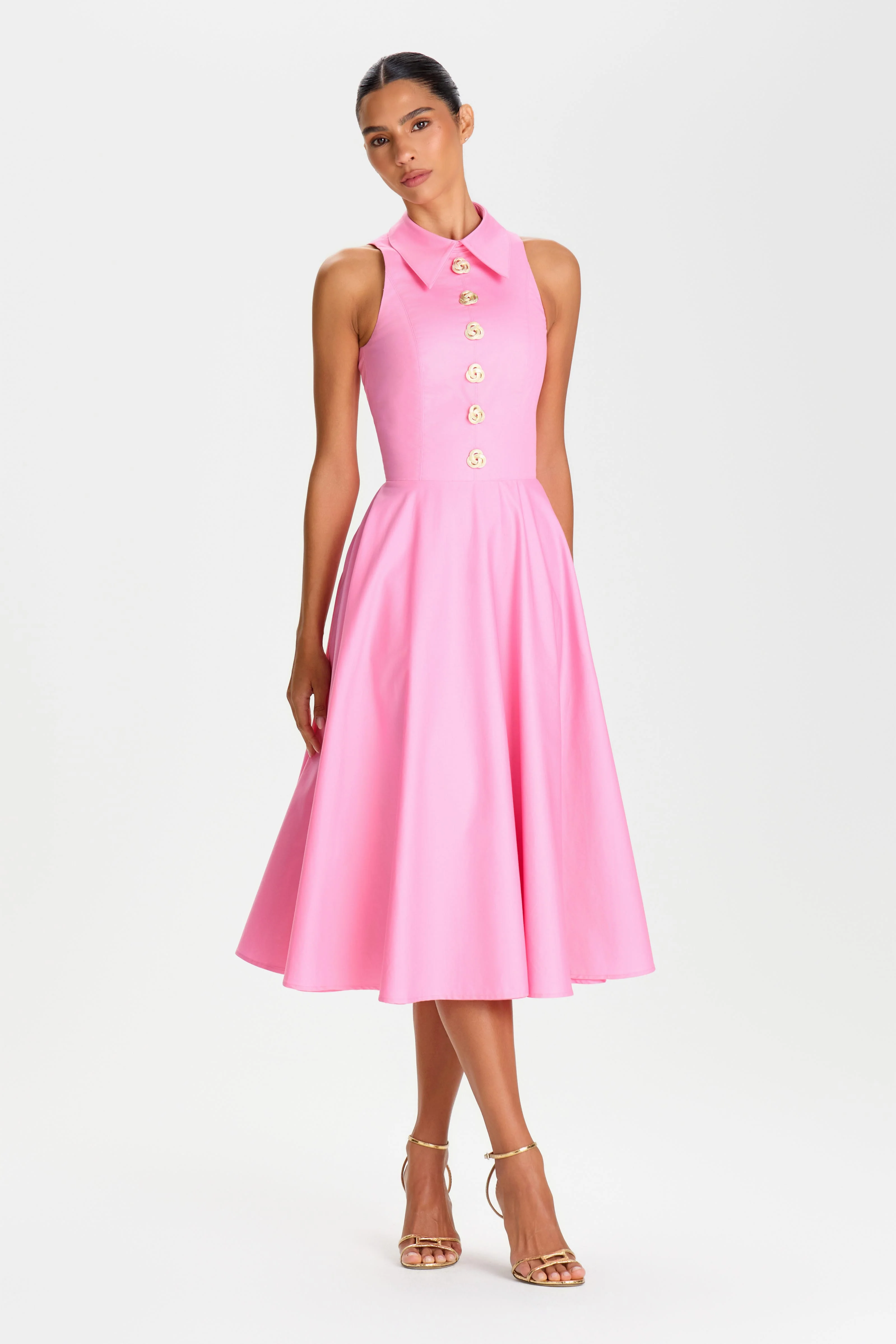 Laura Pink Dress - Image 3