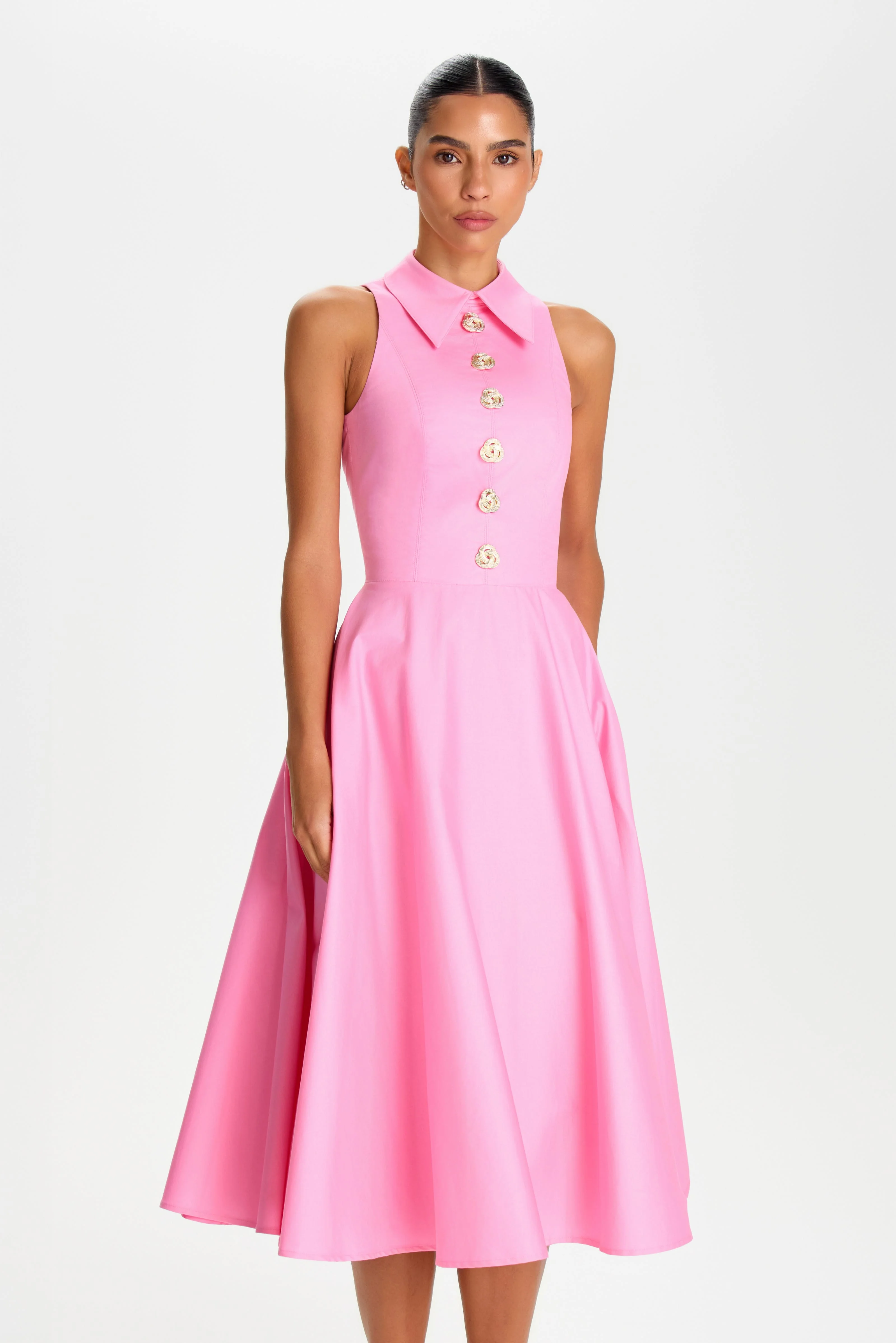 Laura Pink Dress - Image 5