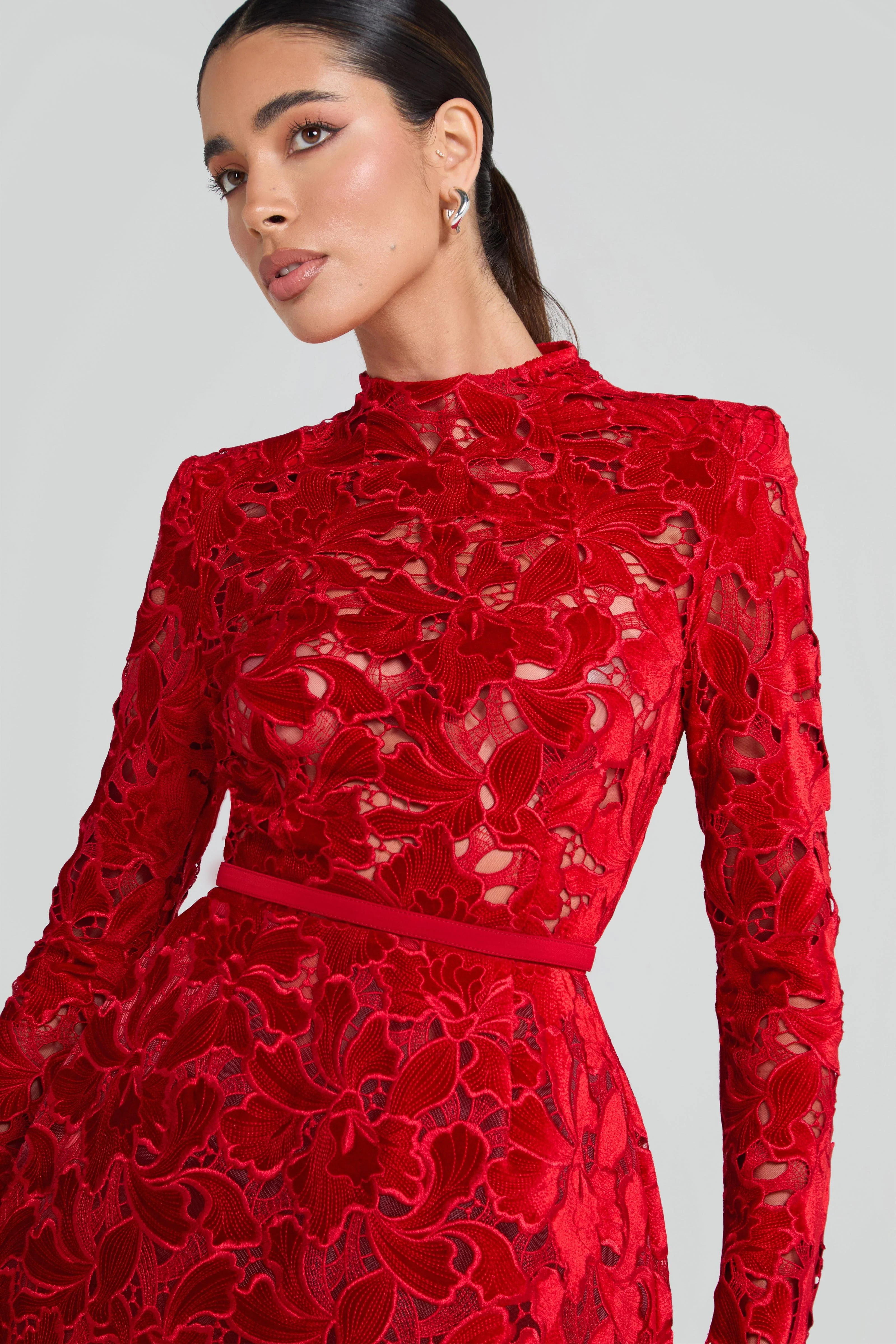 Lydia Red Dress - Image 5
