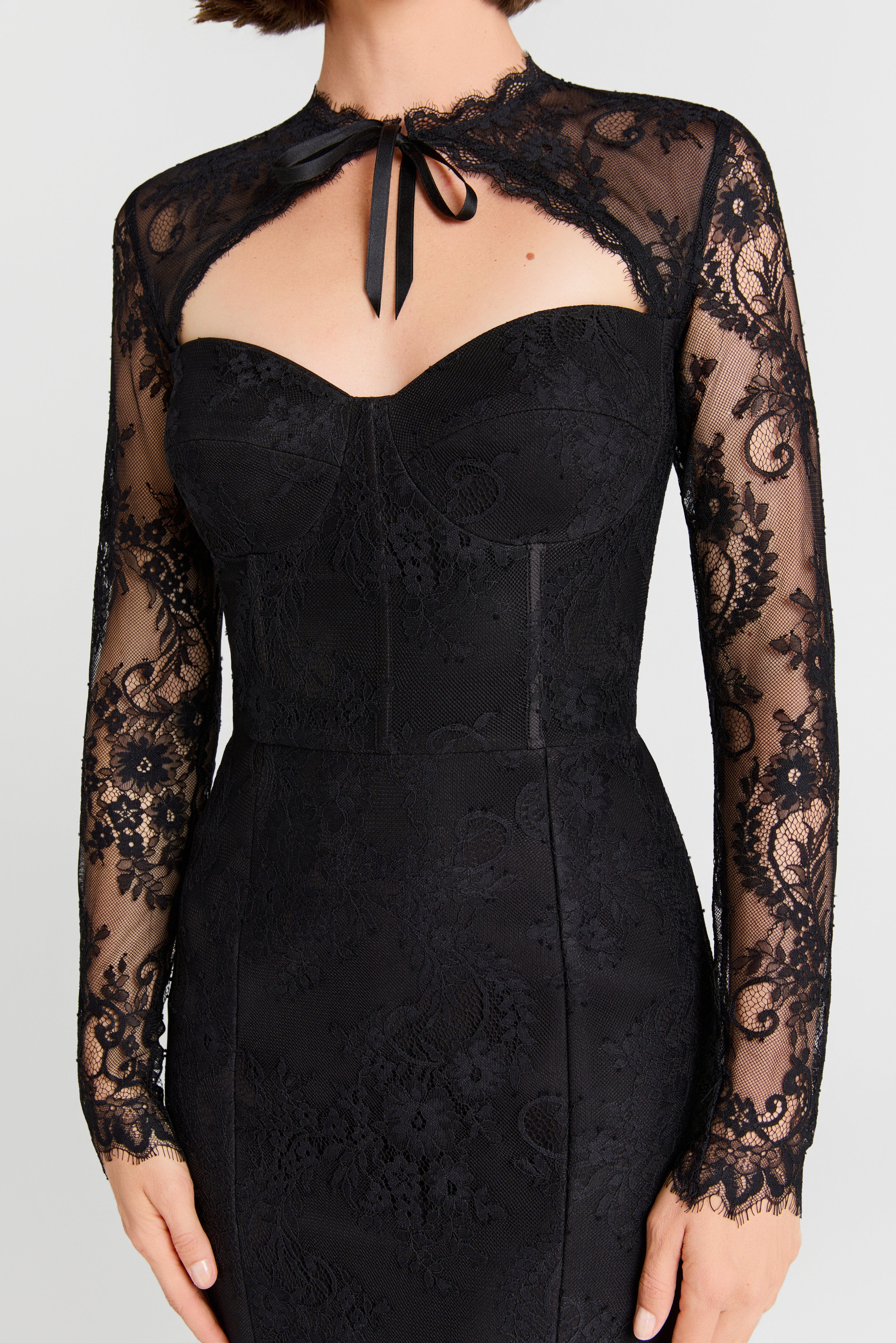 Mylene Black Dress - Image 4