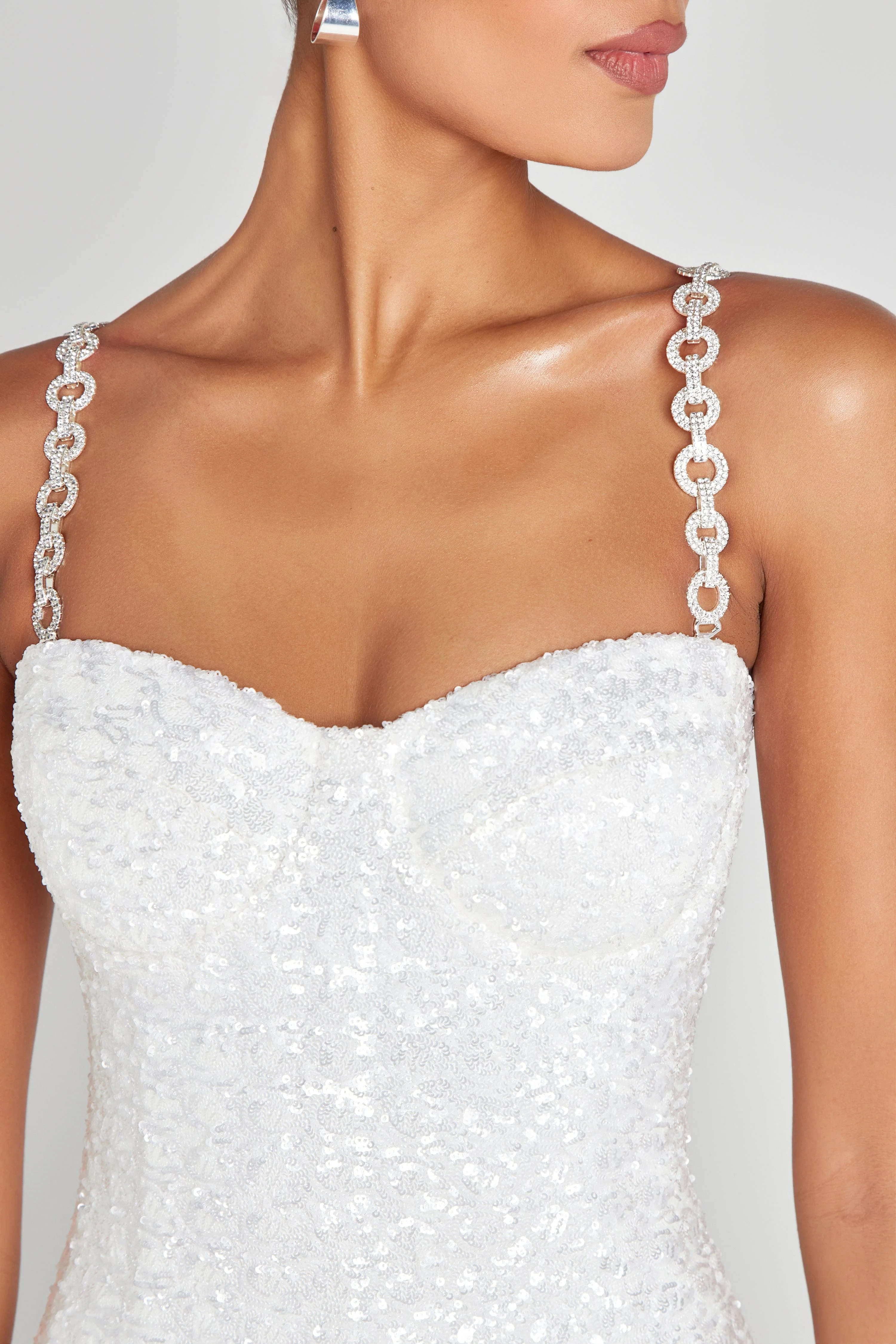 Nina White Dress - Image 5