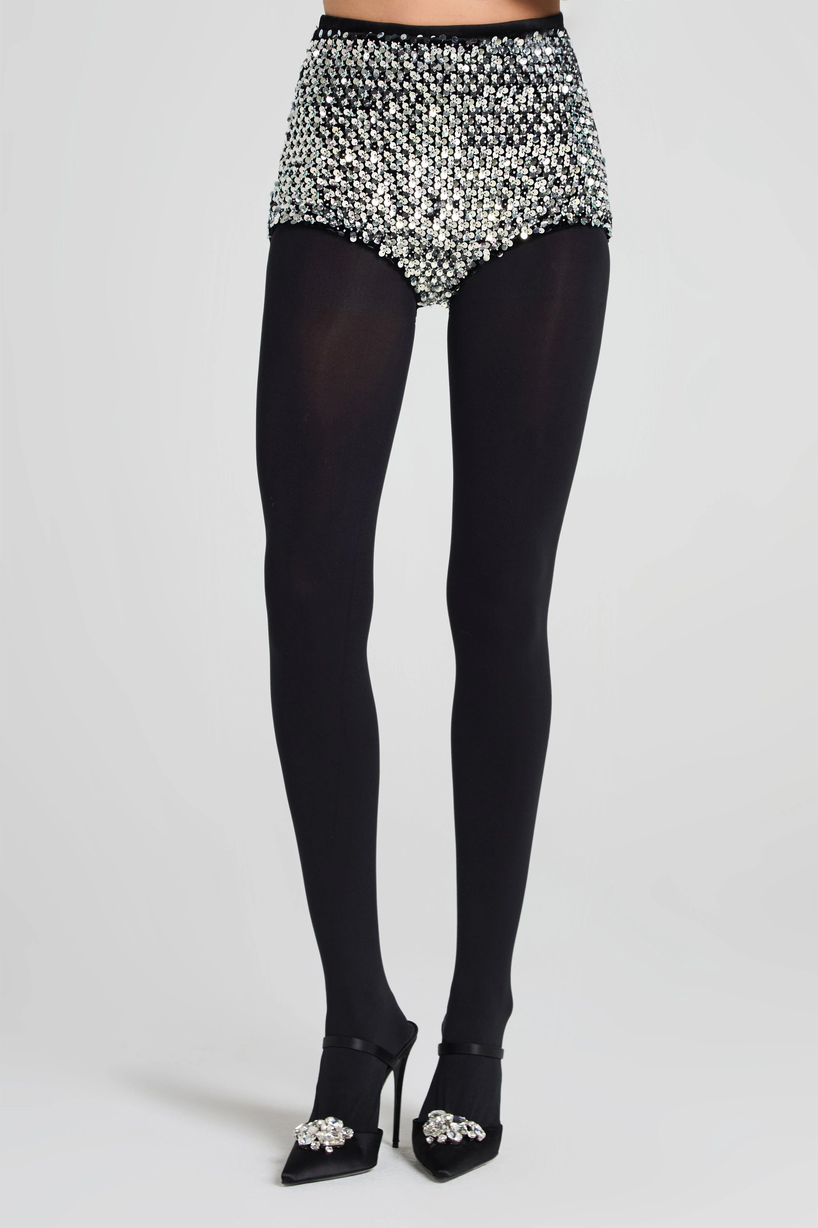 Paige Silver Hotpants - Image 3