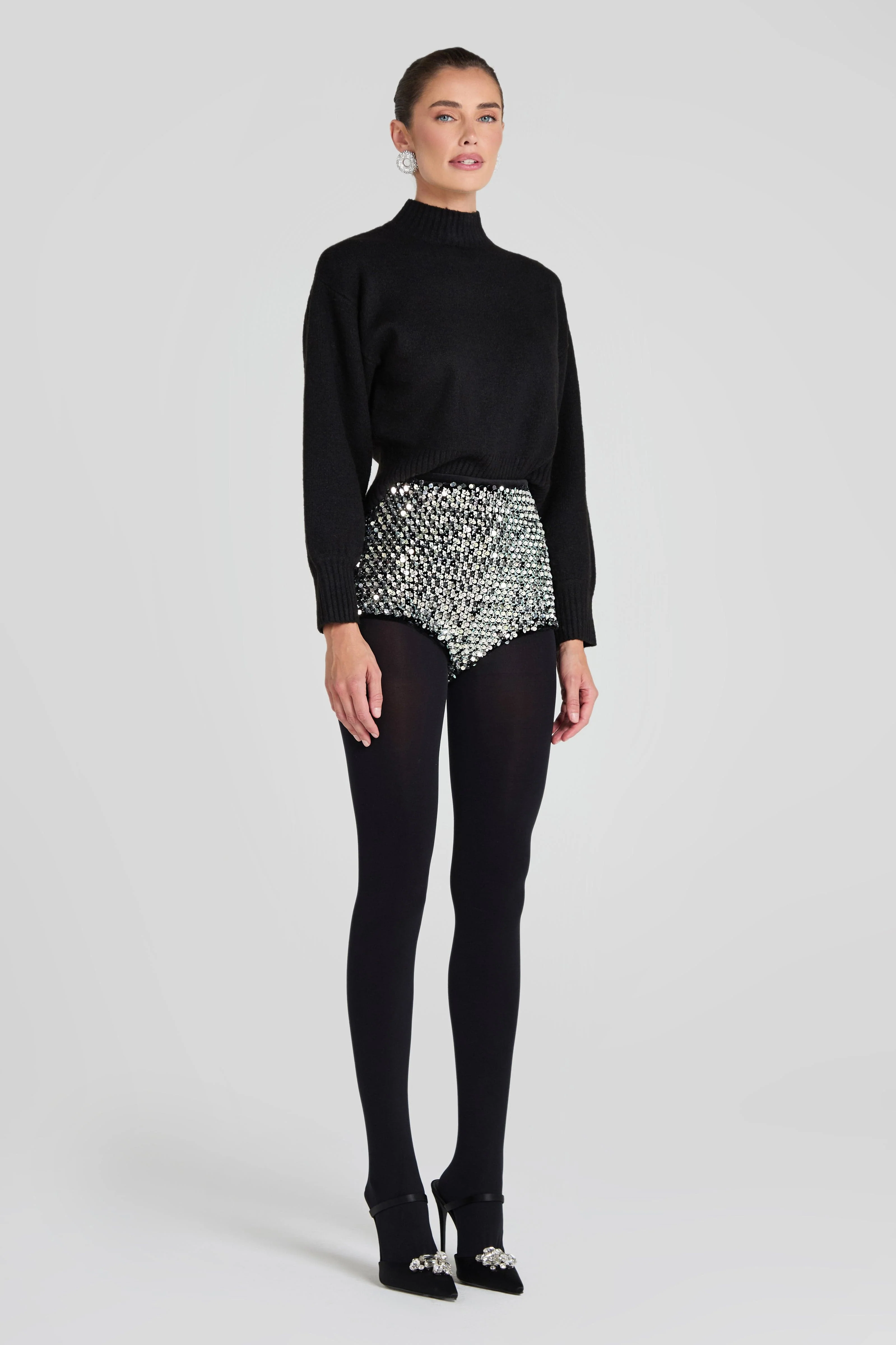 Paige Silver Hotpants - Image 4