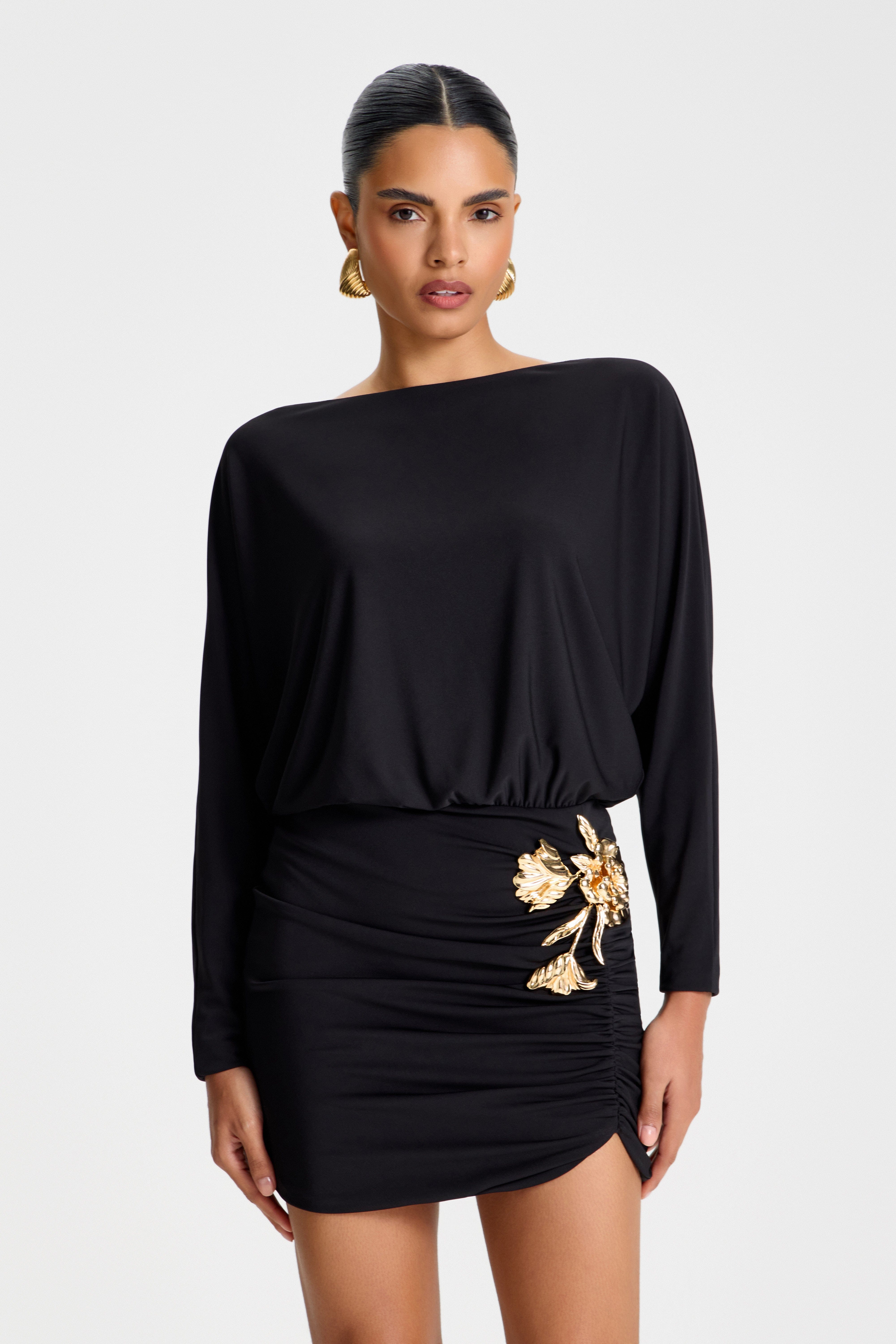 Rhea Black Dress - Image 2