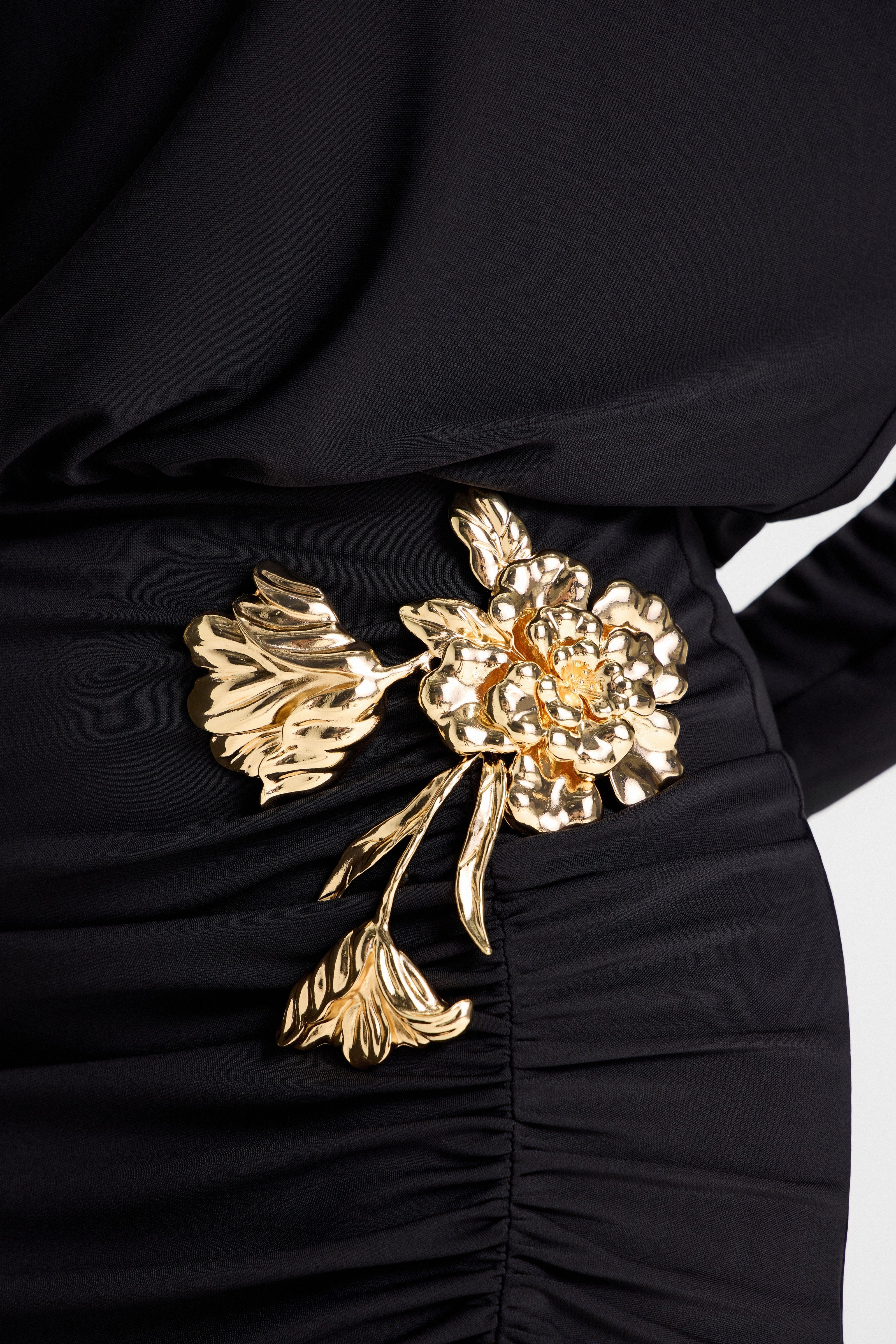 Rhea Black Dress - Image 6