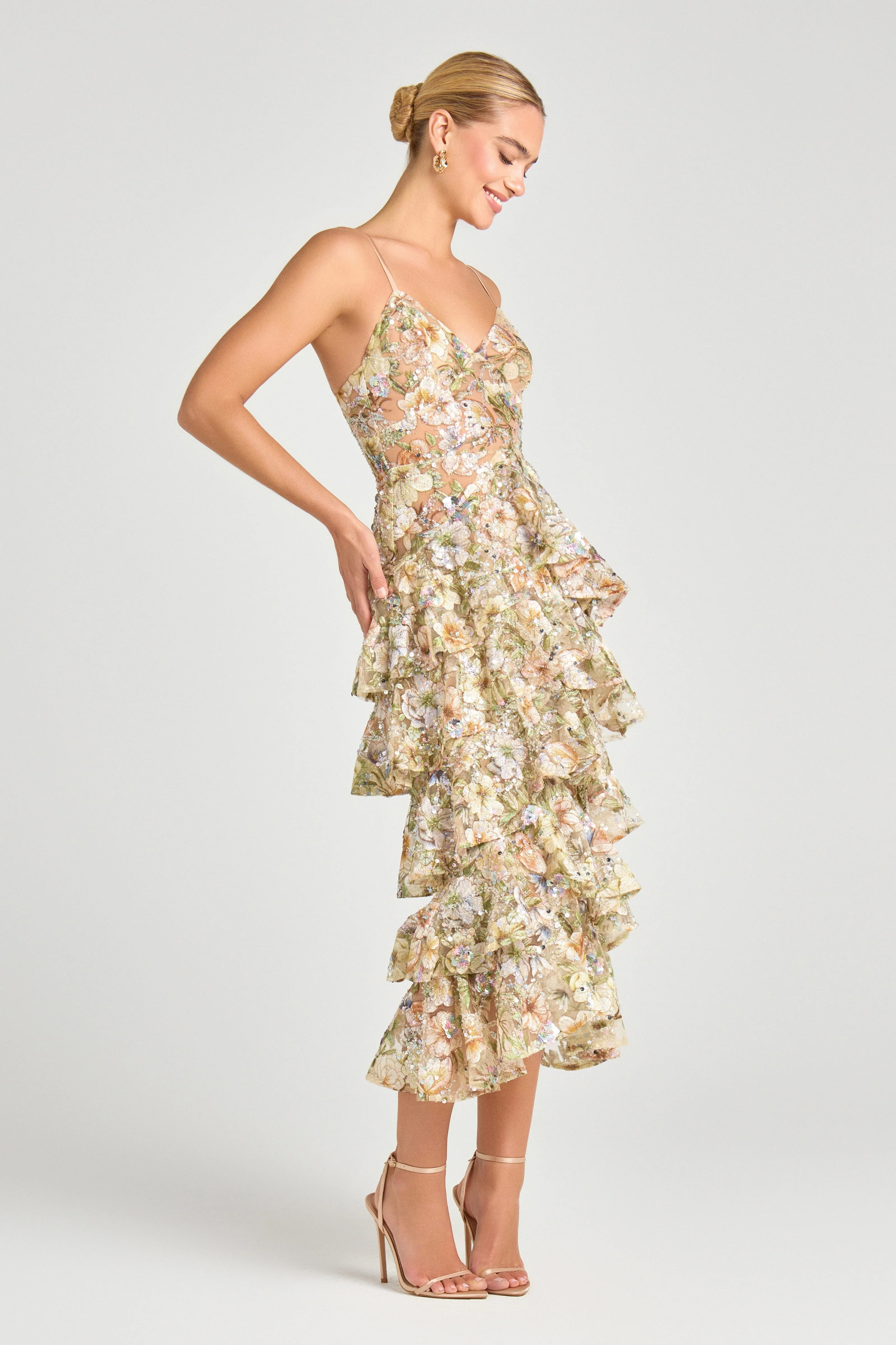 Saffron Floral Dress - Image 3