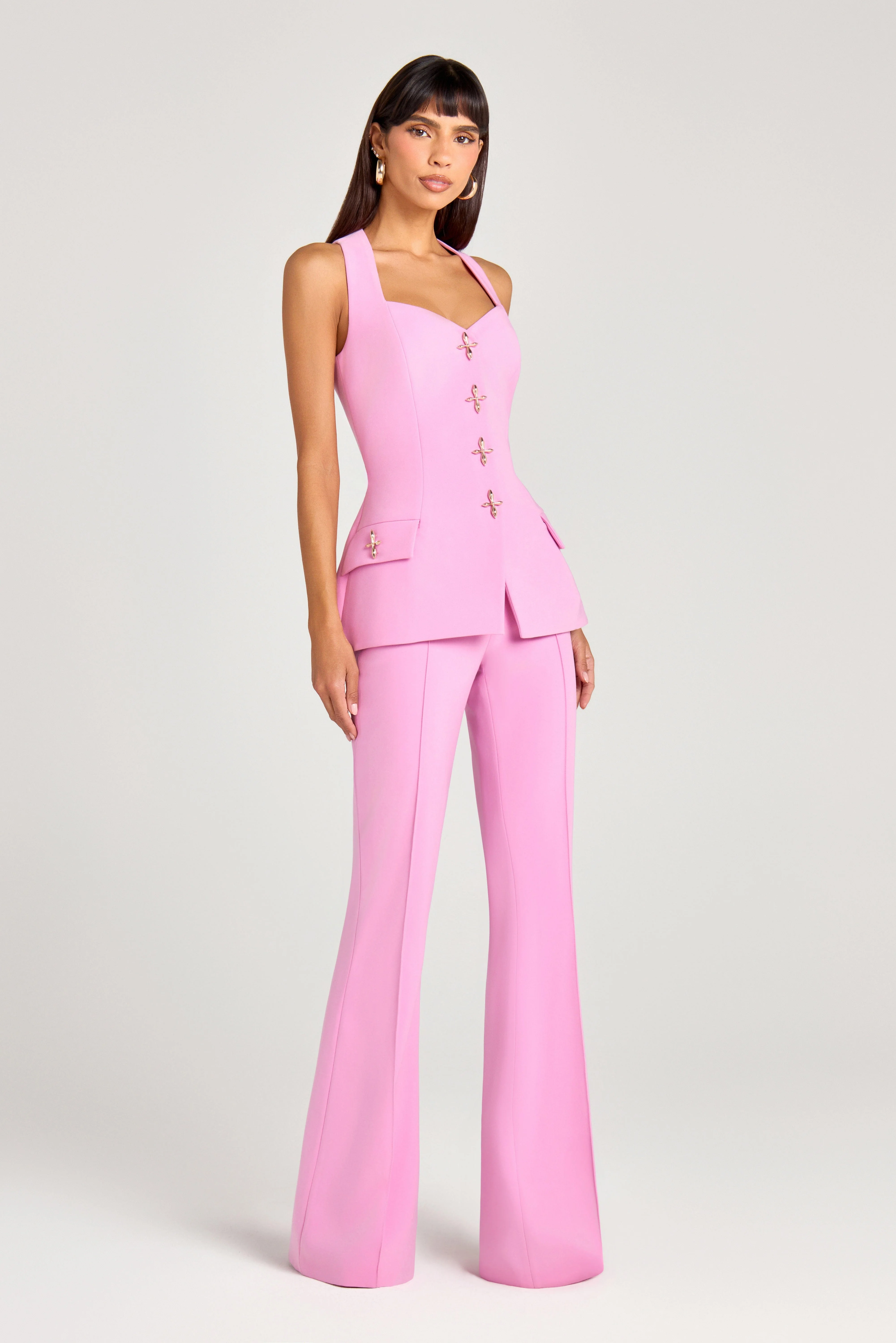 Zoe Pink Waistcoat - Image 3